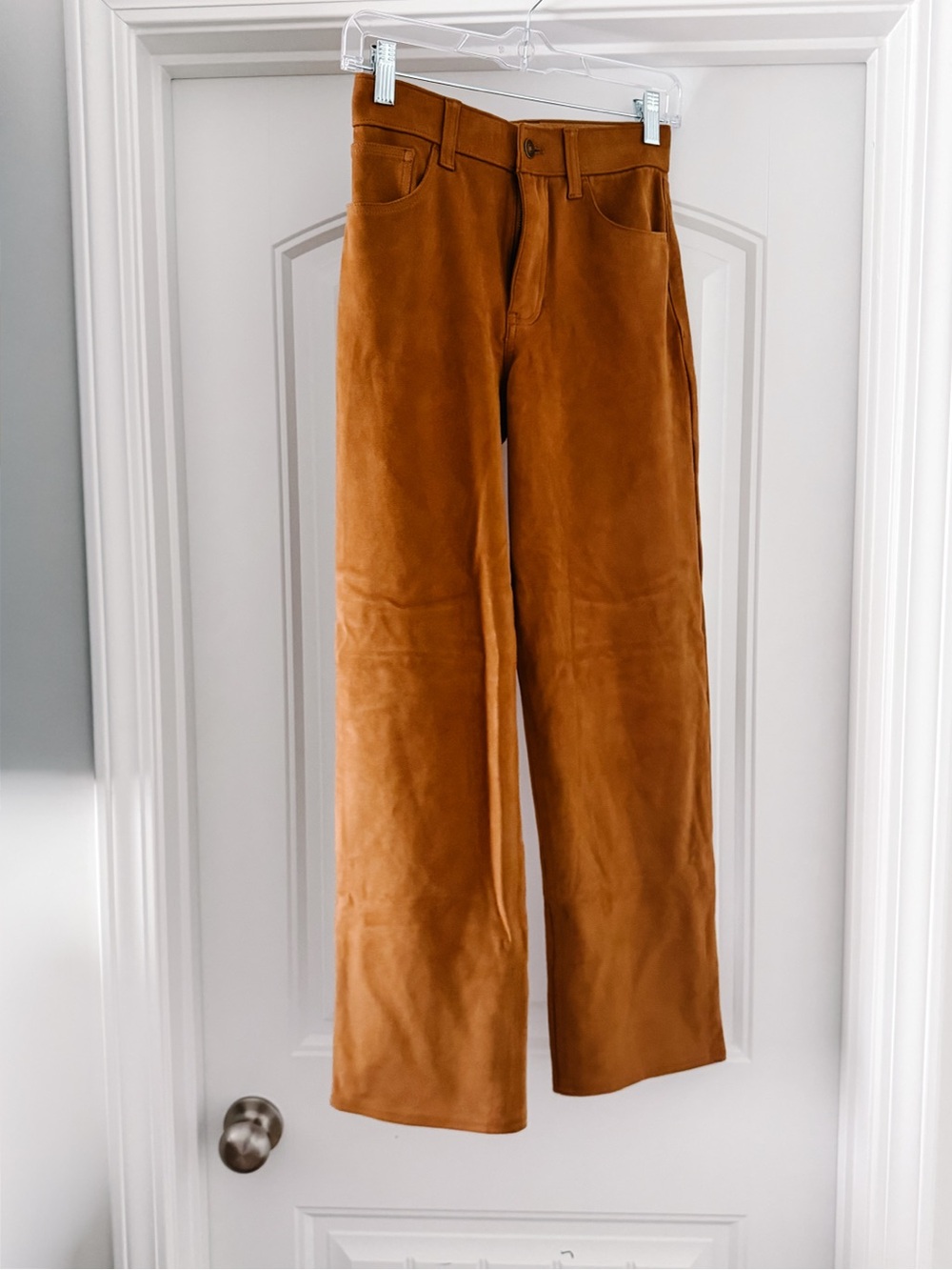 High Rise 90’s Relaxed Vegan Suede Pant